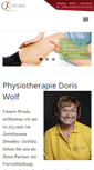 Mobile Screenshot of physiotherapie-doris-wolf.de